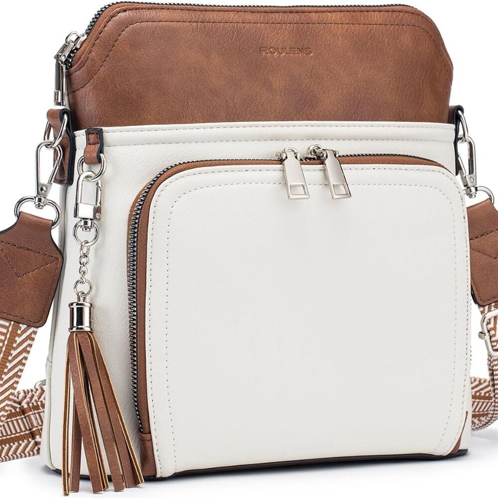 Crossbody Purse for Women,Lightweight Medium Crossbody Bag Soft Leather Women's